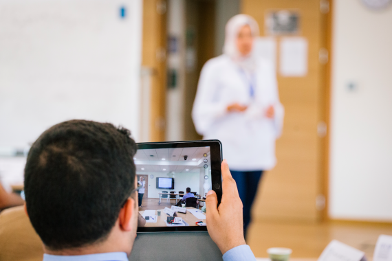 Participant recording during course